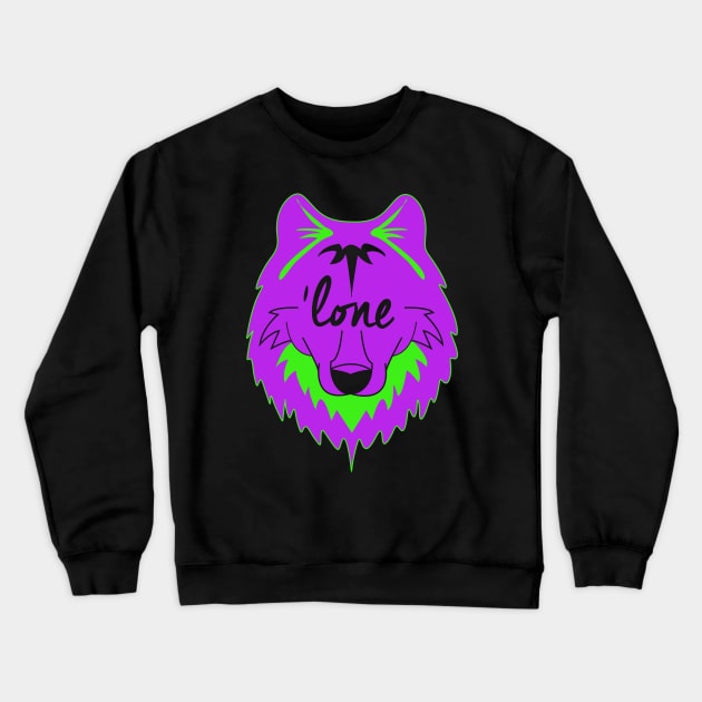 'lone Wolf Crewneck Sweatshirt by Myiah Bethel